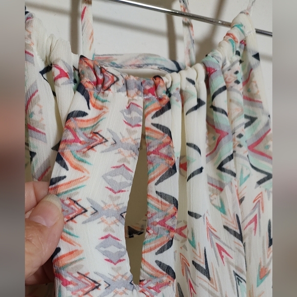 Maurices Geometric Patterned Halter Maxi Dress - Picture 9 of 14